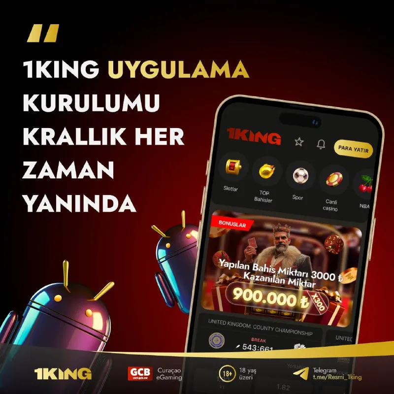 1king Telegram: 👑👑👑🤖1KING ANDROID MOBIL UYGULAMAMIZ 🤖ŞİMDİ İNDİR🤖 👑 1KING Giriş 📲 Destek hatti…