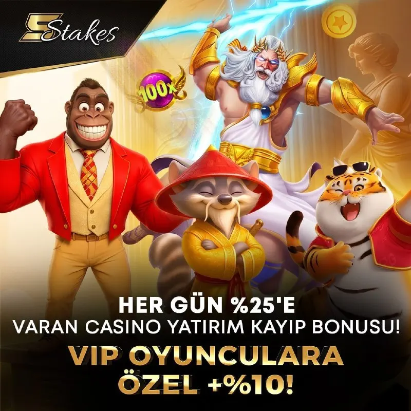 5Stakes Telegram: 🎰 %25 ANLIK CASINO KAYIP BONUSUNU AL! Son 24 saatte slotlarda yaşadığın kaybın…