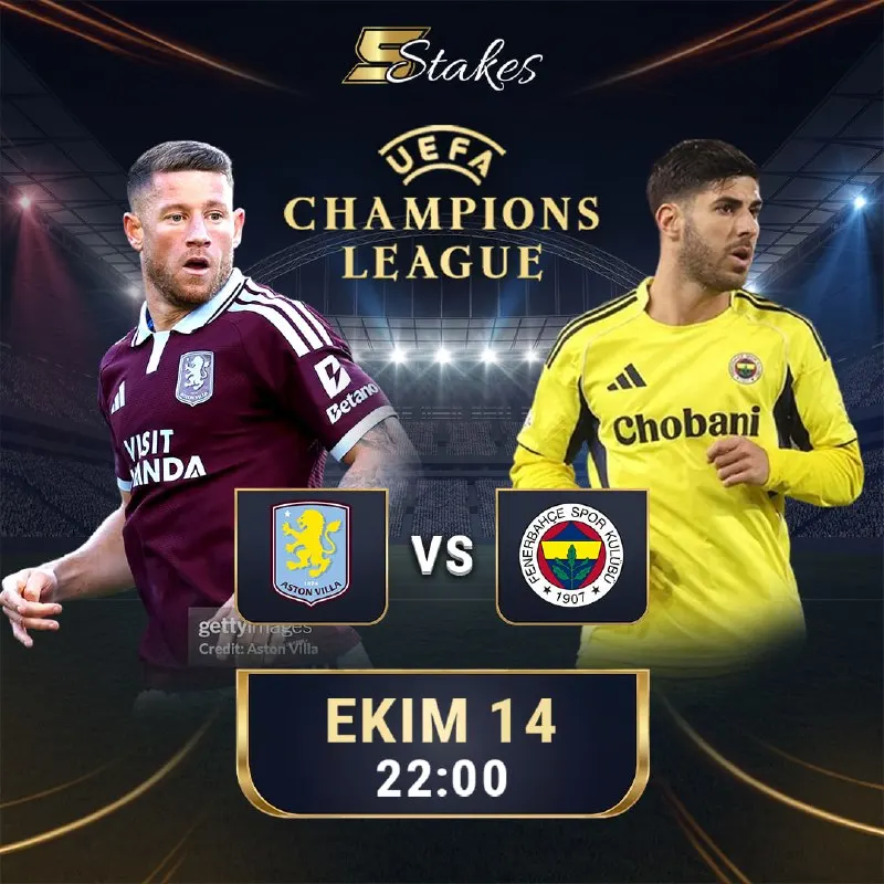 5Stakes Telegram: 🔥⚽️ AVRUPA’DA FUTBOL HEYECANI 5STAKES’TE! 🟣 Aston Villa 🆚 Fenerbahçe 🟡🔵 📅 13…