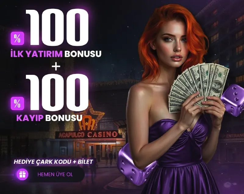 Acapulco Casino Telegram: 👑 PAZARTESİ SENDROMUNA ÇARE BONUS! 💰 TÜM SLOTLARDA GEÇERLİ CASİNO BONUSU! 💰2…