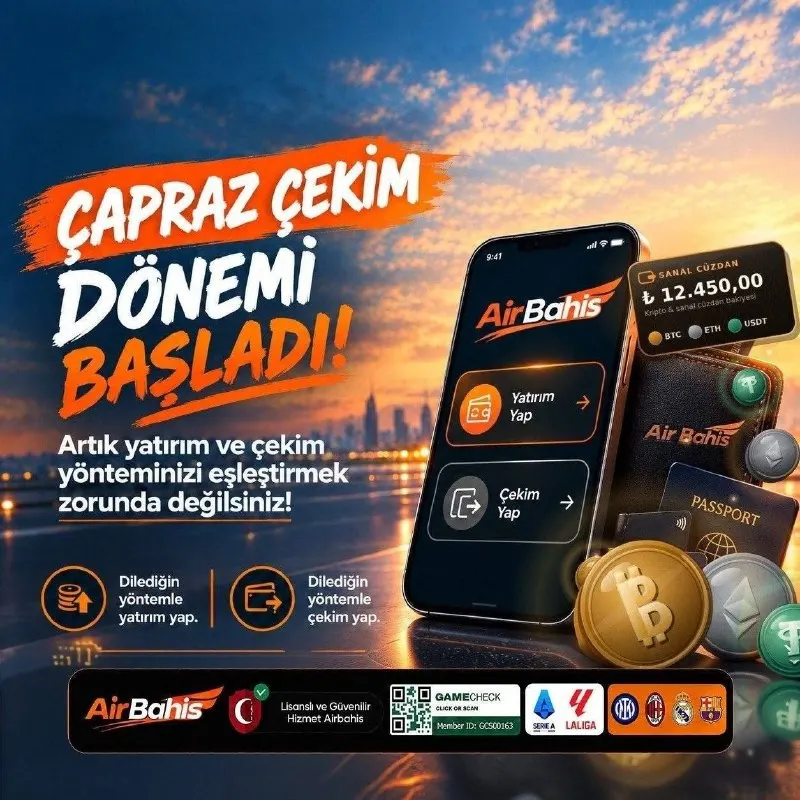Airbahis Telegram: ÇAPRAZ ÇEKİM DÖNEMİ BAŞLADI! 🧾 Yatırım yaptığın yöntemle çekim yapmak zorunda…