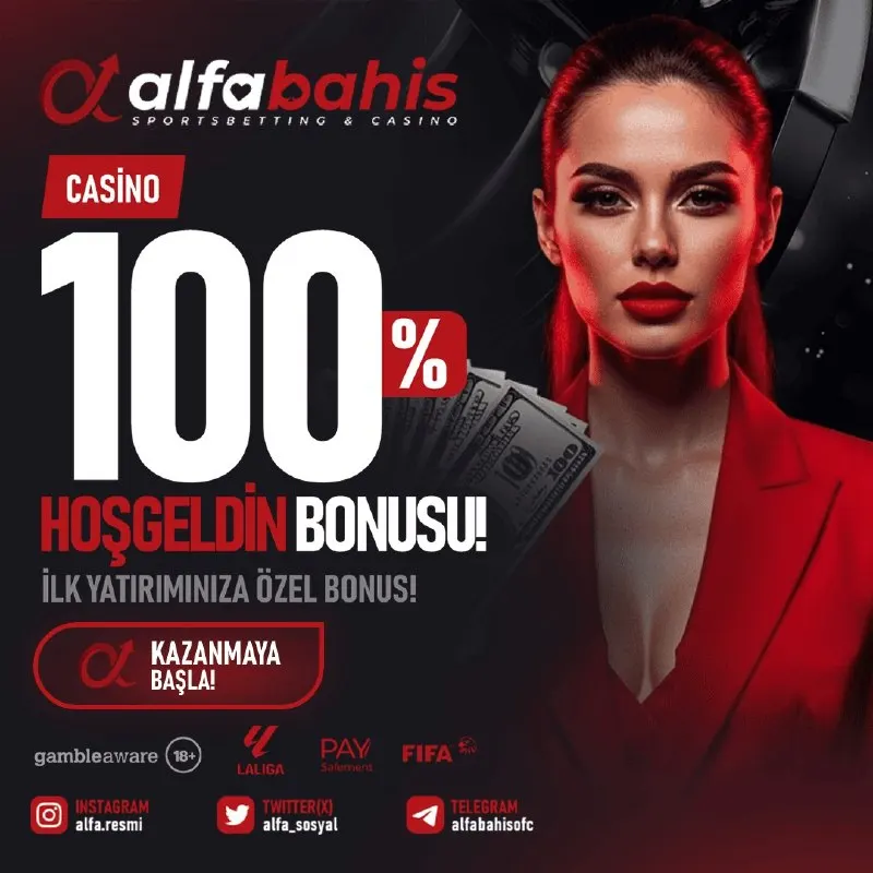 Alfabahis Telegram: 🔥 %100 HOŞGELDİN BONUSU SENİ BEKLİYOR! 🌟 İlk yatırımını katla, kazanca güçlü…