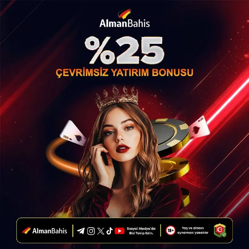 Alman Bahis Telegram: 🐶 ÇEVRİMSİZ BONUS FIRSATI! 🤑 Yatır, anında %25 ÇEVRİMSİZ BONUSU kap 💸 Minimum…
