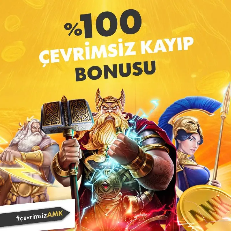 AMKBet Telegram: 🔥 %100 Çevrimsiz Kayıp Bonusu Burada! 🔥 ⭐️Minimum 100₺ Maksimum 10.000₺…