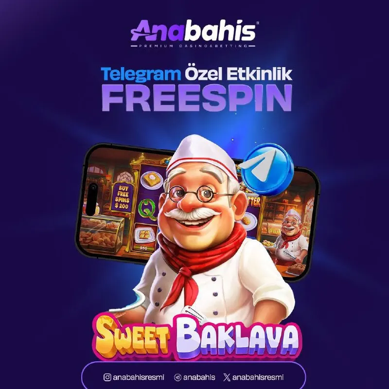 Anabahis Telegram: ⚡ FREESPİN KOD SERİSİ DEVAM EDİYOR HIZLI OLAN KAZANIR▶️ 🔤🔤🔤🤩ANBSW7L 1️⃣₺…