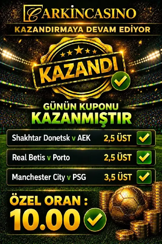 Arkın Casino Telegram: En yüksek oranla kazançlar Arkincasino'da Kazanan oyuncularımızı tebrik ederiz…