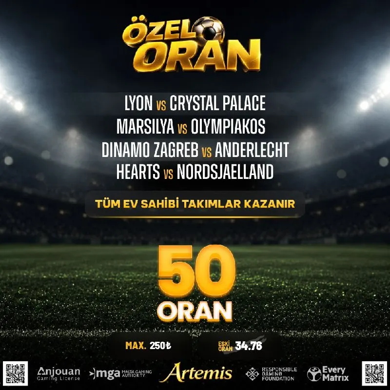 Artemisbet Telegram: 🟡50 Özel Oran🟡 🔫Max : 250₺🔫 🍁 Gün içerisinde tüm yöntemler dahil minimum 2.000…