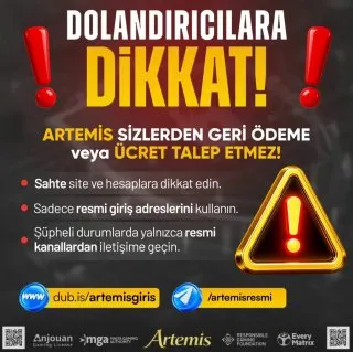 Artemisbet Telegram: 🚨 DOLANDIRICILARA DİKKAT! 🚨 Artemisbet sizden asla para, ücret veya geri ödeme…