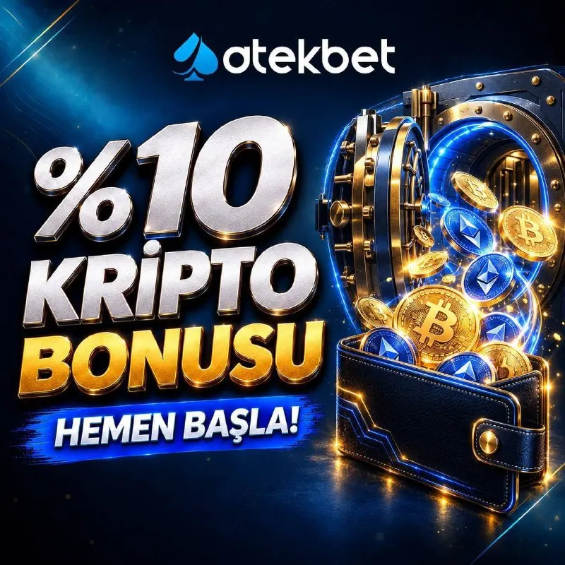 Atekbet Telegram: 💎 %10 KRİPTO BONUSU! 💎 🌎 Geniş Yatırım Ağı ⚡️ Hızlı & Güvenli 💰 Kesintisiz…