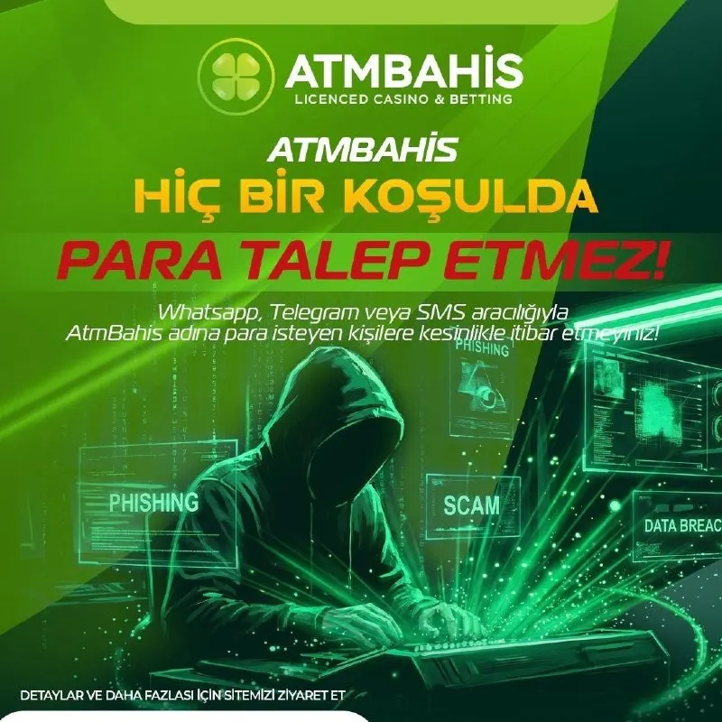 ATMBahis Telegram: 🤩 SAHTE SİTELERE KARŞI DİKKATLİ OLUN! 🆕 Taklit adreslere ve dolandırıcılara…