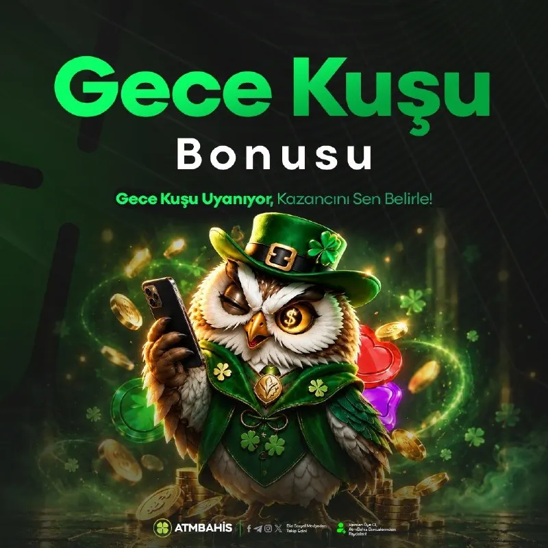 ATMBahis Telegram: 🦉 GECE KUŞLARINA ÖZEL EKSTRA NAKİT HEDİYE 💸 Gün içerisinde kayıp yaşayan…