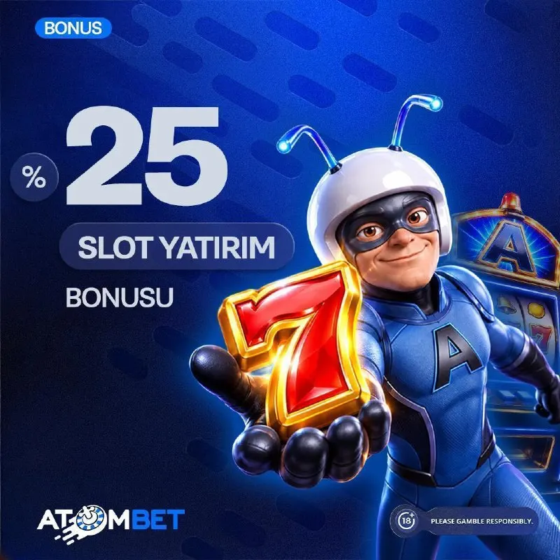 Atombet Telegram: 🎰 SLOTLARA %25 EKSTRA GÜÇ! 💎 %25 slot yatırım bonusuyla bakiyeni destekle, slot…