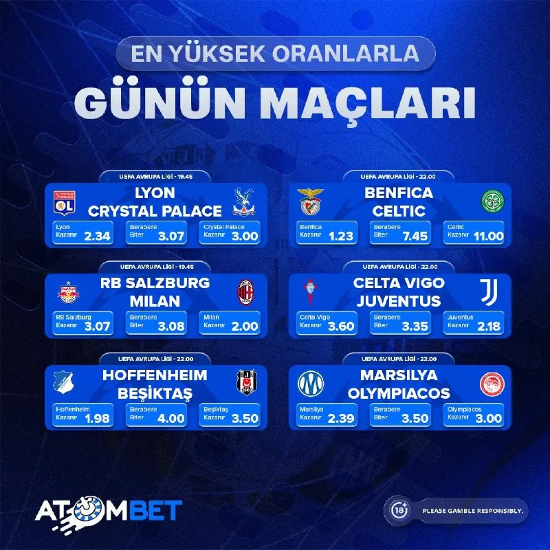 Atombet Telegram: 💥 ATOMBET'İN ORANLARI BUGÜN DE ÇOK KAZANDIRACAK! 💥 ✨ Süper oranlarla kazanç…