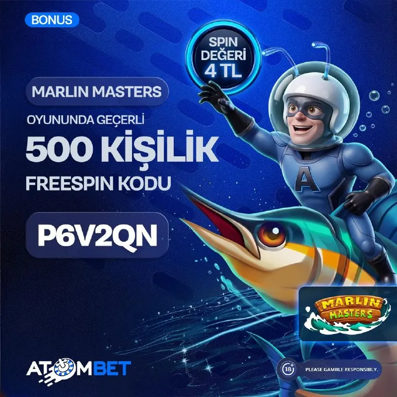 Atombet Telegram: 🎰 ATOMBET TELEGRAM ÖZEL FREESPIN KOD ETKİNLİĞİ BAŞLADI! ⚡️ TÜM ÜYELERİMİZE 50…