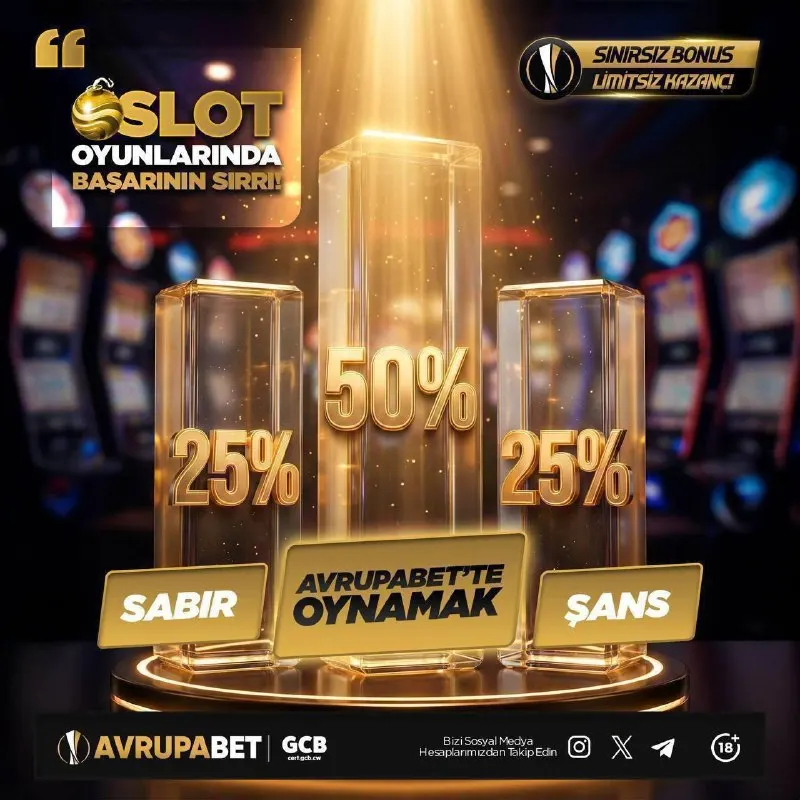 Avrupabet Telegram: 🍭 Slot Oyunlarında Başarının Sırrı: AVRUPABET! ✅ ⚡️ Slot dünyasında başarıya…