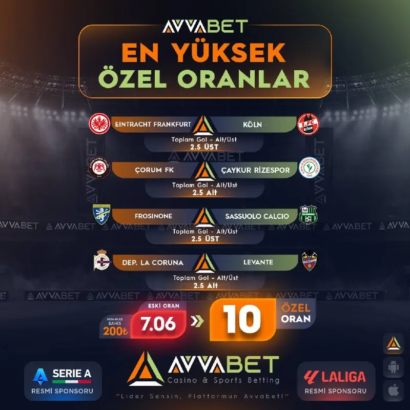 Avvabet Telegram: 🔥 AVVABET | EN YÜKSEK ÖZEL ORANLAR ⚽ Avrupa futbolunda dört karşılaşma, tek…