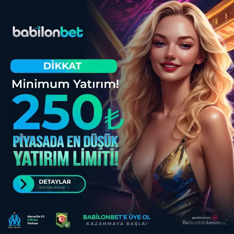 Babilonbet Telegram: 🔥 FIRSATI KAÇIRMA! 💸 YATIRIM TUTARI SABİT: 250 ₺ ⚡ ANINDA YATIRIM 💳 SORUNSUZ VE…