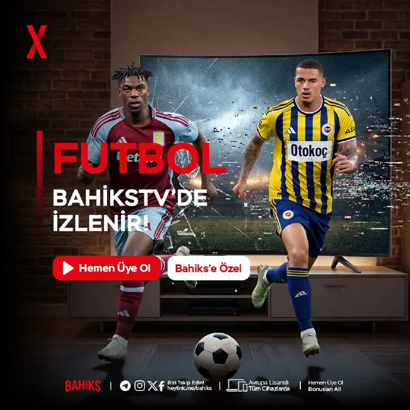 Bahiks Telegram: 📺 FUTBOL BAHİKSTV’DE İZLENİR! 📺 ⚽️Efsanelerin karşı karşıya geldiği dev maçlar…