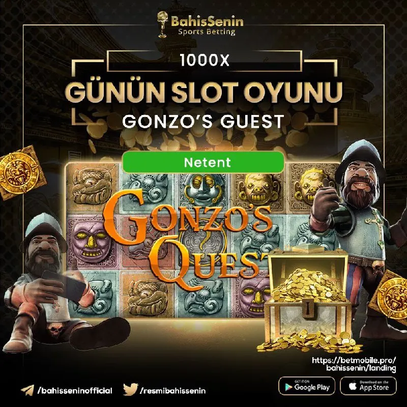 Bahis Senin Telegram: 👑#BahisSenin Kazananların Adresi ! 📣Günün Slot Oyunu 🎰#GonzosQuest 🔥Linkten…