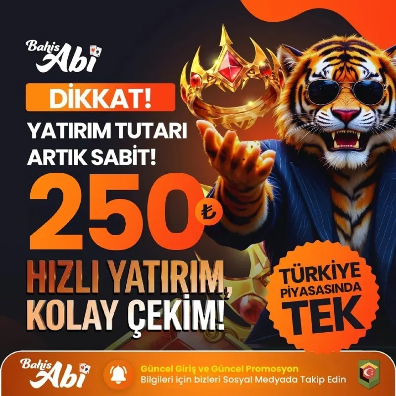 BahisAbi Telegram: 🚨DİKKAT! YATIRIM TUTARI ARTIK SABİT! 💰 250 ₺ İLE BAŞLA ⚡ HIZLI YATIRIM ✅ KOLAY…