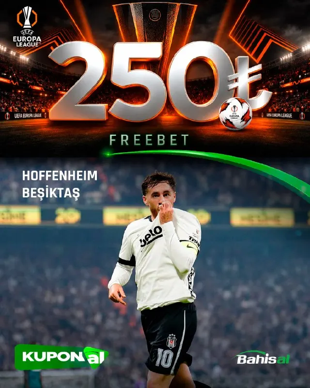 Bahisal Telegram: 🏆 AVRUPA GECESİNE +250₺ FREEBET! 😎 Hoffenheim 🆚 Beşiktaş KuPS 🆚 Trabzonspor 🔥…