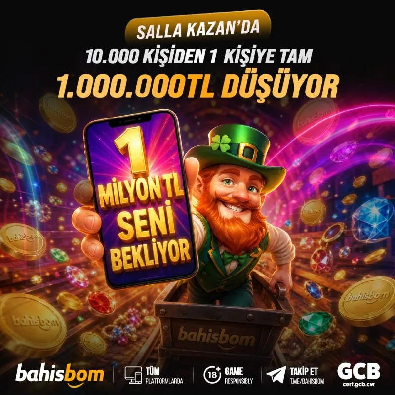 Bahisbom Telegram: 🍀 ŞANSINI SALLA 🍀 🎉 SALLA KAZAN'DA BOŞ YOK! 🎉 🎁 Her gün yepyeni sürpriz hak…
