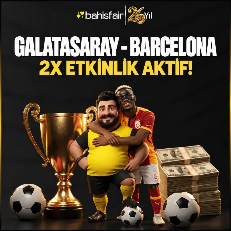 Bahisfair Telegram: GALATASARAY SAHNEDE, 2X ETKİNLİK SENİNLE! ⚡️Min. - Maks. 1.000 TL Bahis…