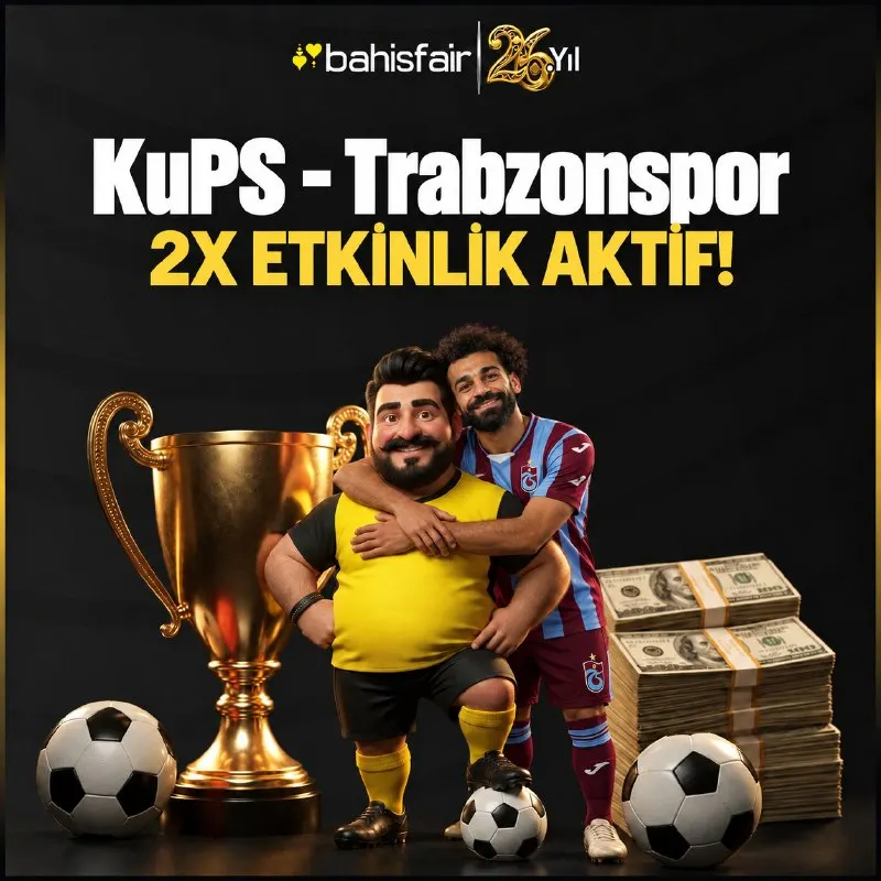 Bahisfair Telegram: TRABZONSPOR SAHNEDE, 2X ETKİNLİK SENİNLE! ⚡️Min. - Maks. 1.000 TL Bahis…