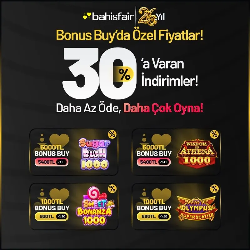 Bahisfair Telegram: ⚡️ FAVORİ OYUNUNDA İNDİRİMLİ HEYECAN! 👑 KAZANÇ SINIRI YOK! Hemen Yatır, Tüm…