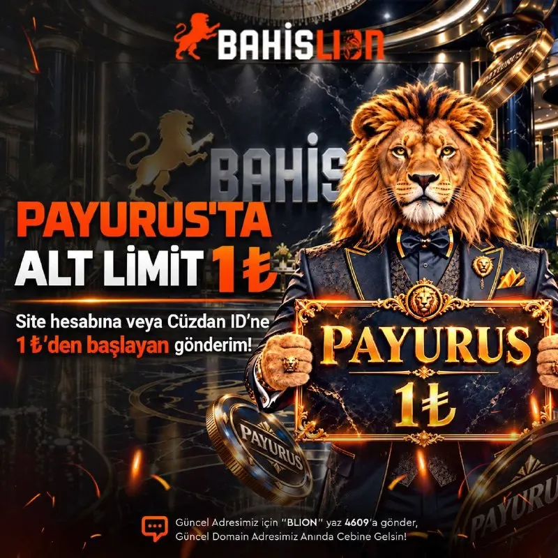 Bahislion Telegram: 🦁BAHİSLİON HESABINIZA 🅰️🅰️🅰️🅰️🅰️🅰️🅰️ CÜZDANINIZLA MİNİMUM 🅰️🅰️YATIRIM…