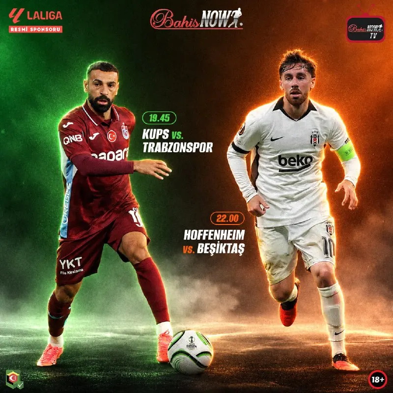 Bahisnow Telegram: 🇹🇷 Avrupa'da Türk gecesi! Temsilcilerimiz deplasmanda galibiyet peşinde. ⚽️…