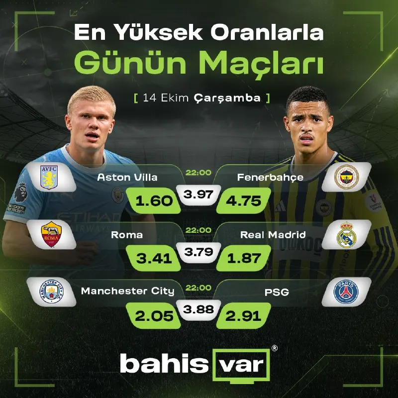 BahisVar Telegram: 🌟 BAHİSVAR GÜNÜN MAÇLARI İLE KAZANDIRIYOR 💵 🔝EN YÜKSEK ORANLARLA KAZANMAYA 🚩…