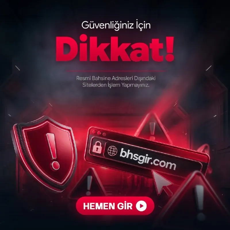 Bahsine Telegram: 🔐 SAHTE SİTELERE DİKKAT! Son dönemlerde Bahsine adı kullanılarak oluşturulan…