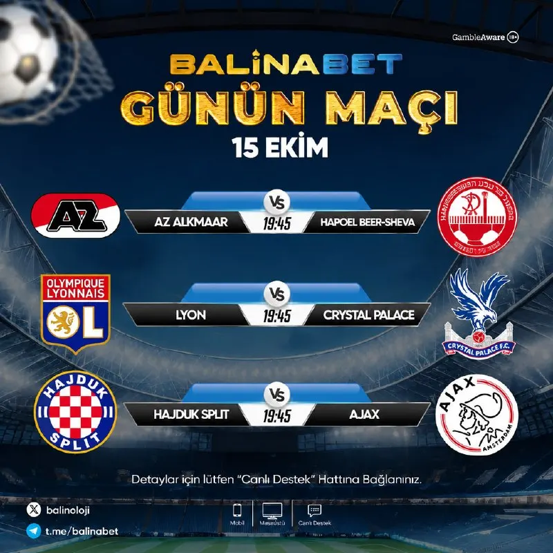 Balinabet Telegram: ⚽️ BalinaBet Günün Maçları ⚽️Kuponunu Balina'da Yap Sporda da Kazanmanın Tadını…