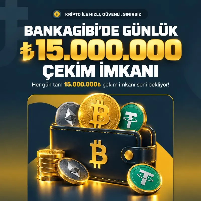 Banka Gibi Telegram: ✅ Günlük çekim Fırsatları BankaGibi’de ! 💲 Her gün tam 15.000.000 ₺’ye kadar…