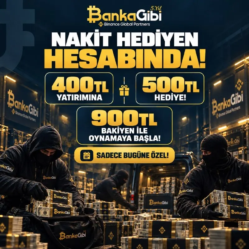 Banka Gibi Telegram: BANKAGİBİ'DE CASINO SOYGUNU BAŞLADI ! 🟡🟡🟡🟡🟡 🟡🟡🟡🟡🟡🟡 🎁400TL Yatırımına 500TL…