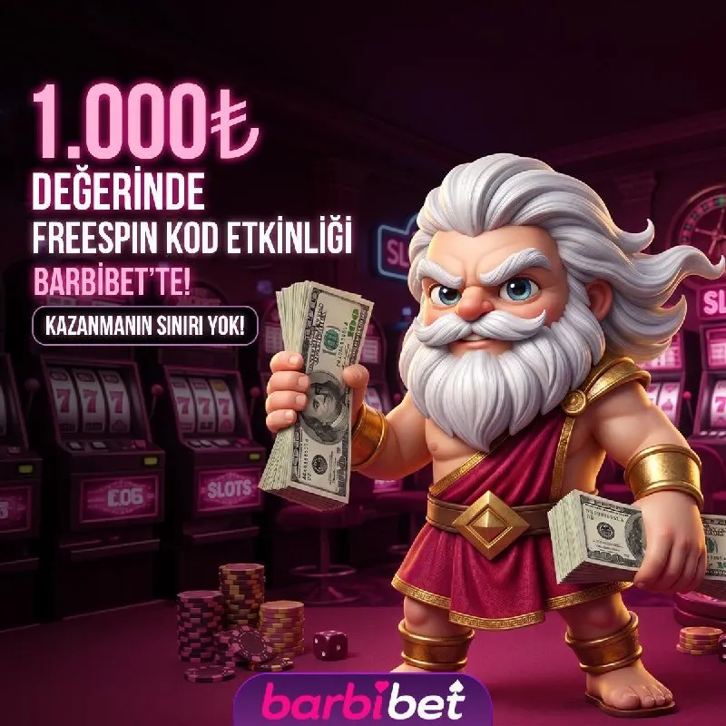 Barbibet Telegram: 🎄 🤩🤩🤩🤩🤩🤩🤩🤩 🎄 ❤️ #BARBİBET'TEN GÜNE ÖZEL 1000₺ DEĞERİNDE FREESPIN KOD HEDİYE!…