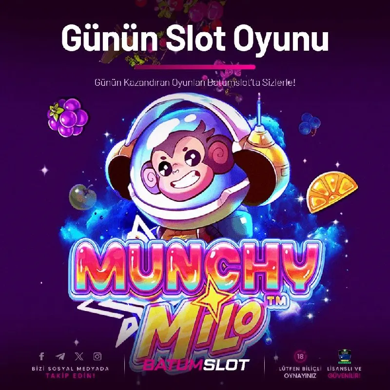 Batumslot Telegram: 🤍MUNCHY MİLO💜 🚀 Batumslot ile Günün En Popüler Slot Oyunu Kazandırmaya Devam…
