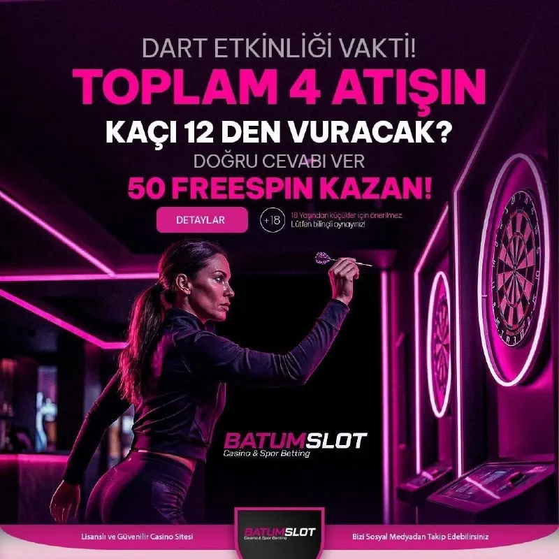 Batumslot Telegram: 🎯 TAHMİNİNİ YAP, 🤍🤍 🚩🚩🚩🚩🚩🚩🚩🚩 KAP‼️ 🎯 🎉🎆 BatumSlot 4 lü Dart Etkinliğinde Ödül…
