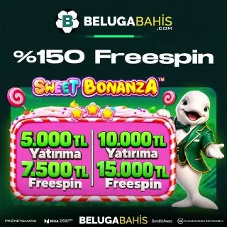 Belugabahis Telegram: 🚨 BELUGA %150 FREESPIN FIRSATI! ⏰ 23:59’a kadar geçerli! 🍬 Sweet Bonanza’da…
