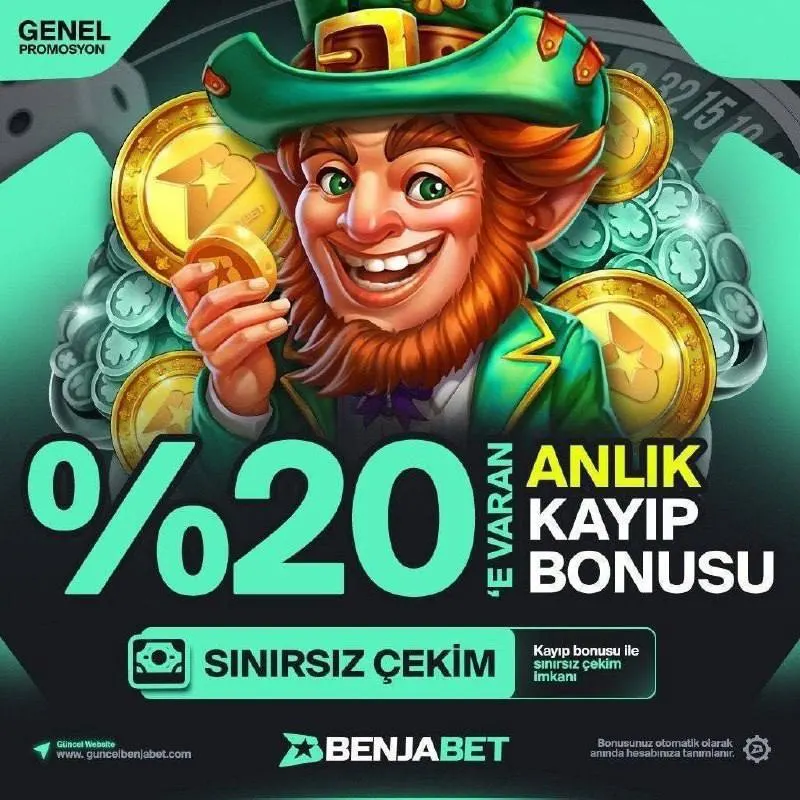 Benjabet Telegram: 📣%20’YE VARAN ANLIK KAYIP BONUS 🎉 🎯 Benjabet’te %20’ye varan Anlık Kayıp Bonusu…