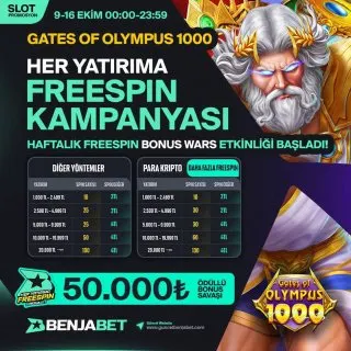 Benjabet Telegram: 🗓 BENJABET HAFTALIK FREESPIN BONUS WARS BAŞLADI! Bşl. - 🗓 9 EKİM ⏰ 00:00 Bitiş…