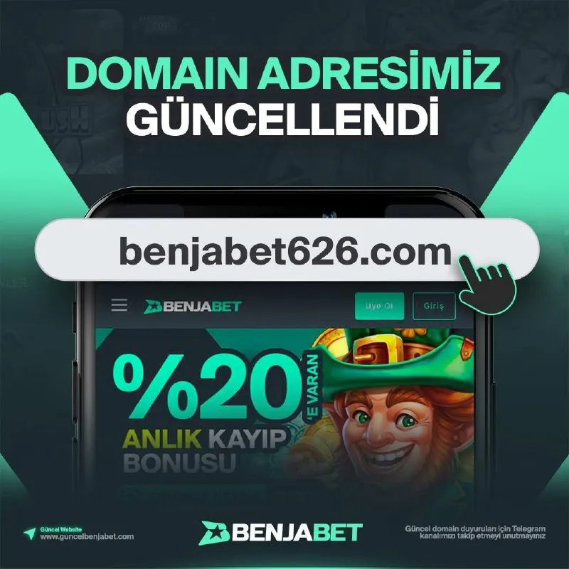 Benjabet Telegram: 🆕 DOMAIN ADRESİMİZ GÜNCELLENMİŞTİR 🔗 Web sitemize kesintisiz bir erişim için…