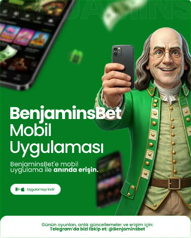Benjaminsbet Telegram: 📱 BenjaminsBet artık her an cebinizde! BenjaminsBet Mobil Uygulaması ile güncel…