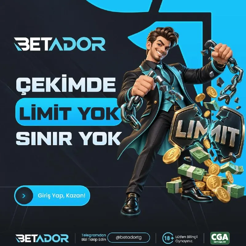 Betador Telegram: 💸 BETADOR’DA ÇEKİMDE LİMİTLERİ UNUT! 💸 🔥 LİMİT YOK, SINIR YOK! ⚡️ Çekim…