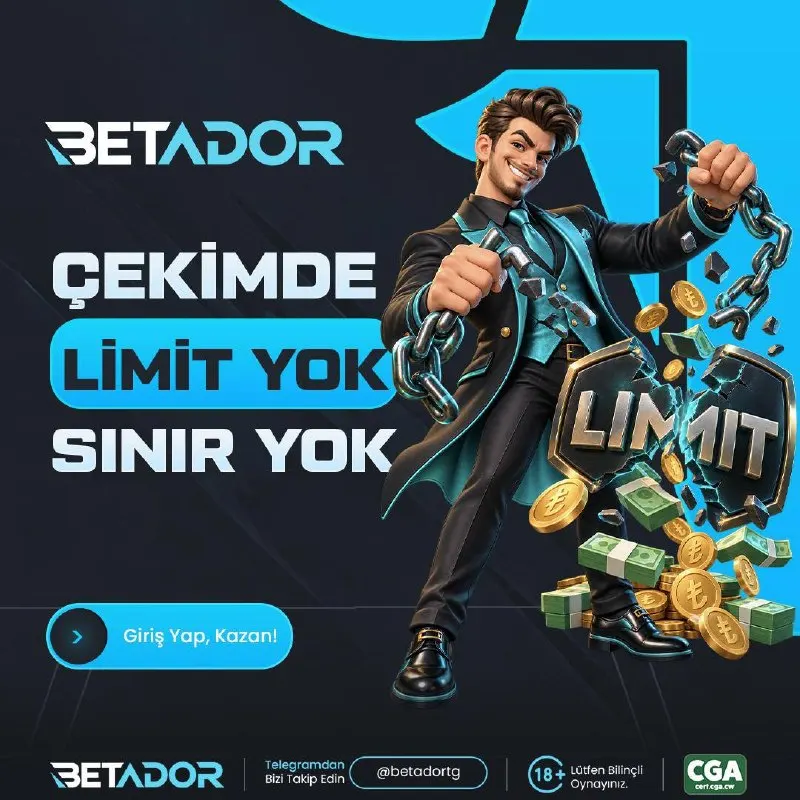 Betador Telegram: 💸 BETADOR’DA ÇEKİMDE LİMİTLERİ UNUT! 💸 🔥 LİMİT YOK, SINIR YOK! ⚡️ Çekim…