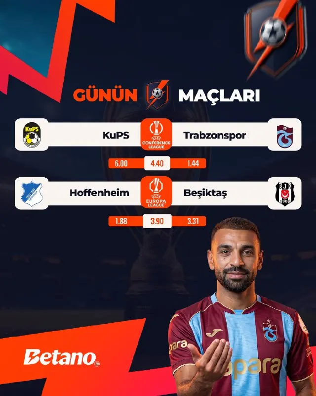 Betano Telegram: ⚽ AVRUPA KUPALARINDA HEYECAN DORUKTA! 🔥 Temsilcilerimiz Avrupa sahnesinde!…