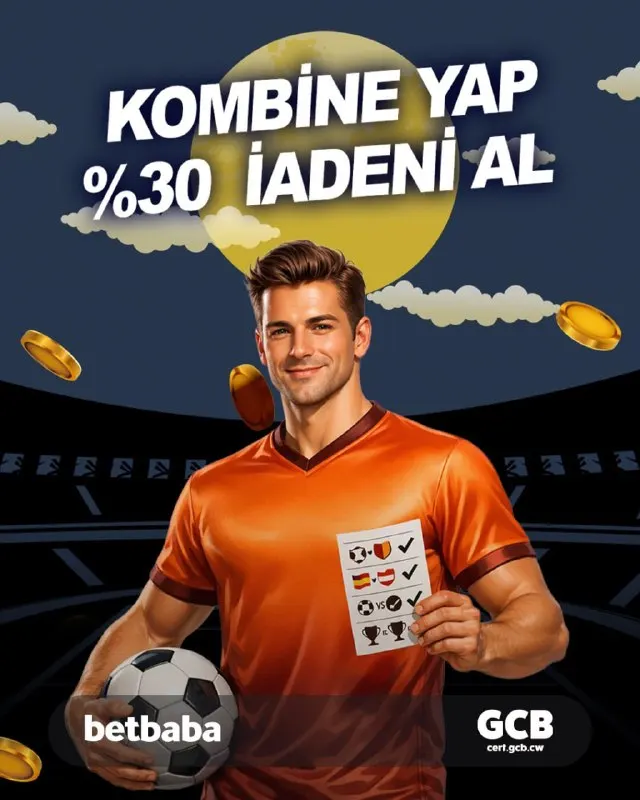 Betbaba Telegram: 🎉🎉🎉🎉🎉 📆 Betbaba'da Kombineni Yap %30 İadeni al! ⏰ Cumartesi 00:00'dan Pazar…