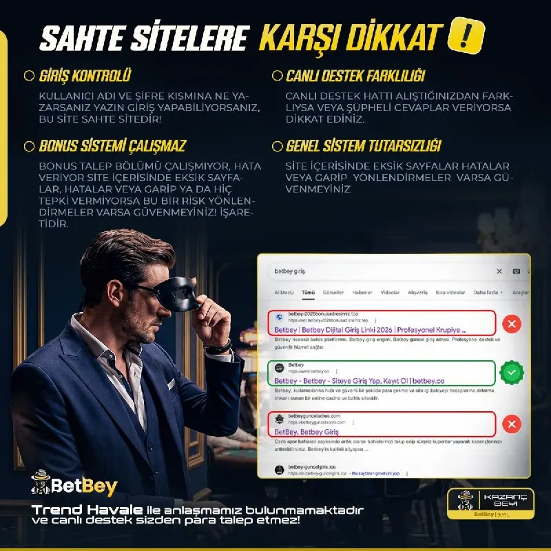 Betbey Telegram: ⚠️ SAHTE SİTELERE KARŞI DİKKAT! ⚠️ ÖNEMLİ UYARI ⚠️ ✔️ Kişisel bilgilerinizin…