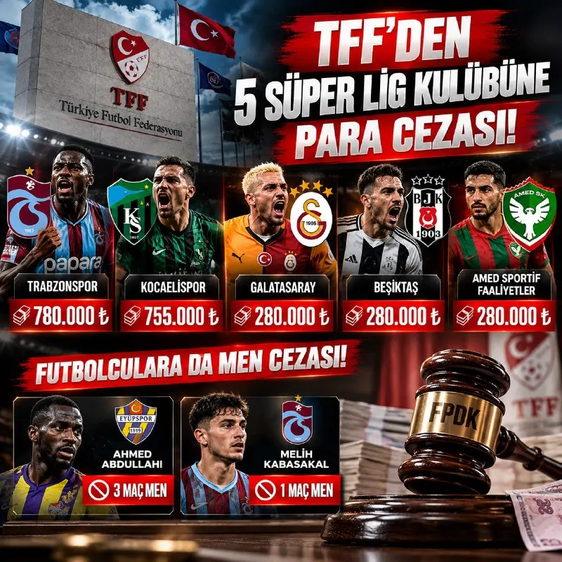 Betbigo Telegram: 🚨⚽️ TFF'DEN 5 KULÜBE AĞIR PARA CEZASI! 🏆 Türkiye Futbol Federasyonu (TFF)…